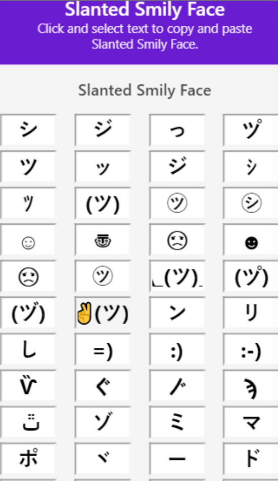 Smiley copy paste Smiley Symbols